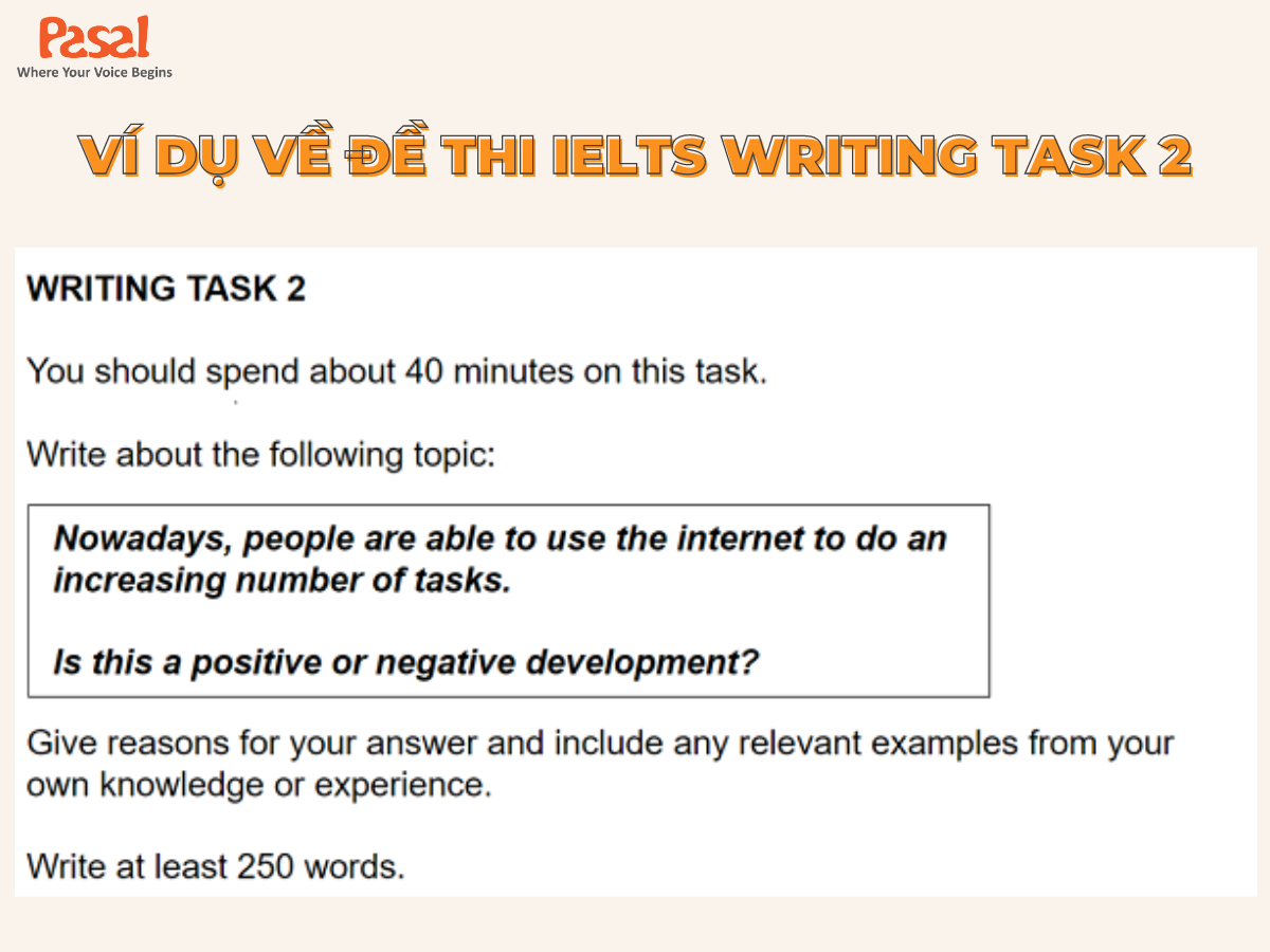 Ví dụ về đề thi IELTS Writing Task 2 (Academic)