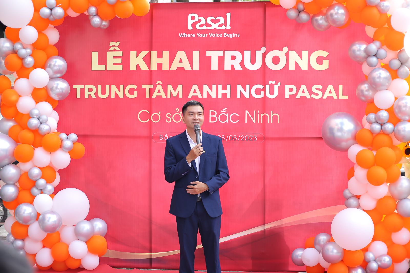 Anh Trần Văn Thành - Giám đốc cơ sở Pasal Bắc Ninh phát biểu trong buổi lễ