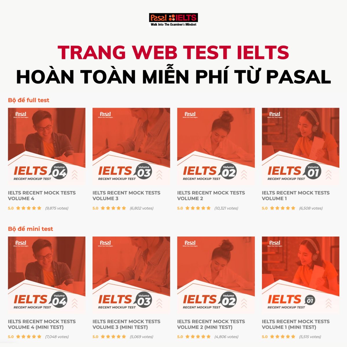Trang web test IELTS Pasal
