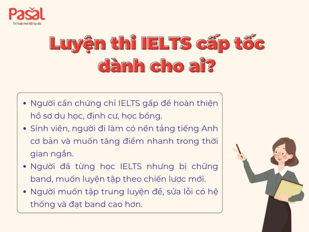 Luyện thi IELTS cấp tốc: Lộ trình bứt phá điểm cao trong 2-3 tháng