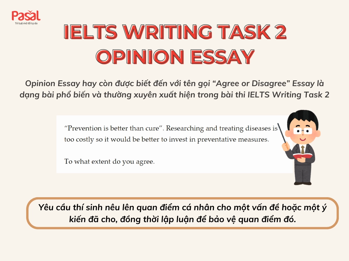 Hướng dẫn chi tiết cách viết dạng bài Opinion Essay trong IELTS Writing Task 2