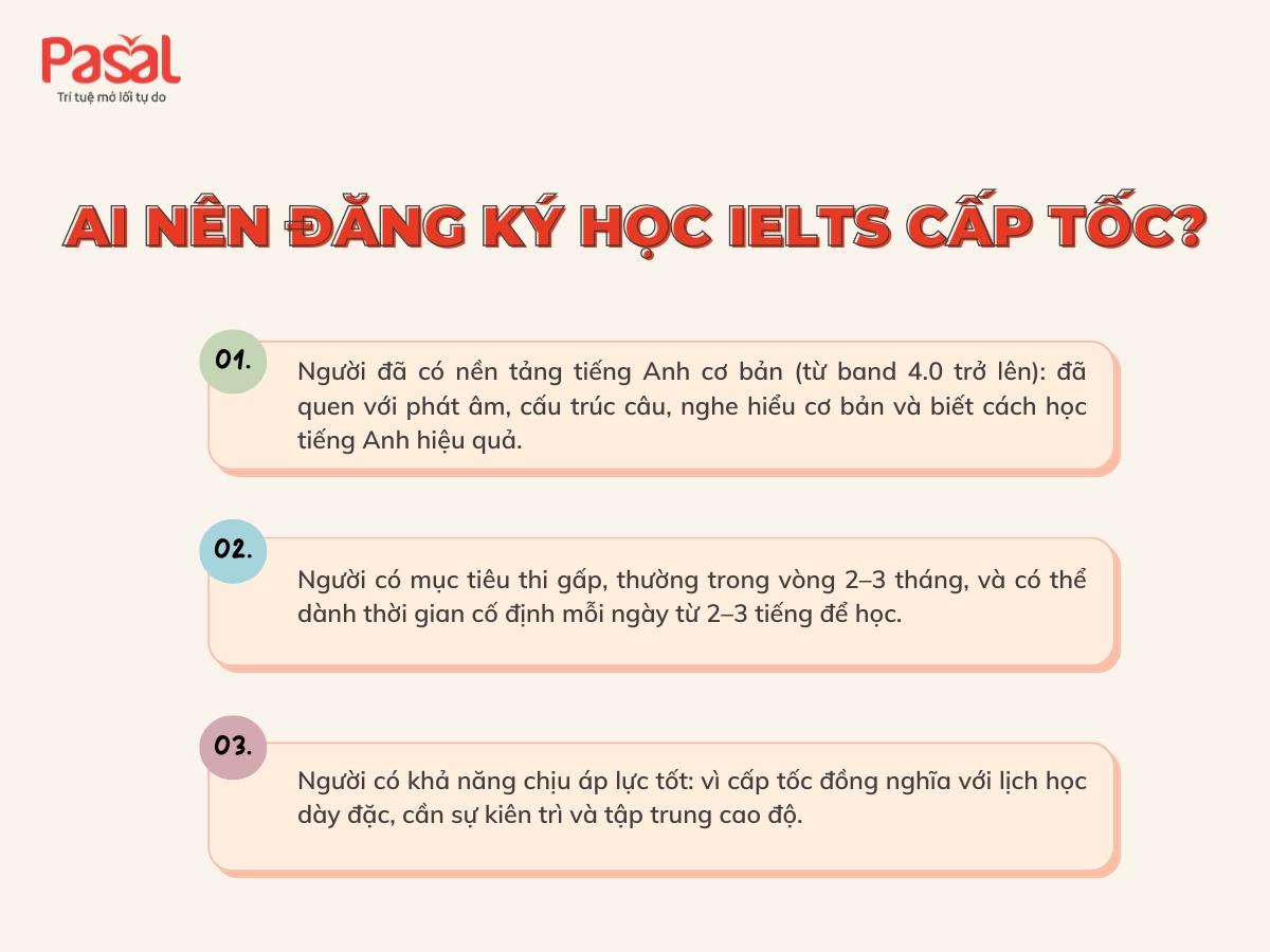 Có nên học IELTS cấp tốc? Sự thật bạn cần biết trước khi đăng ký