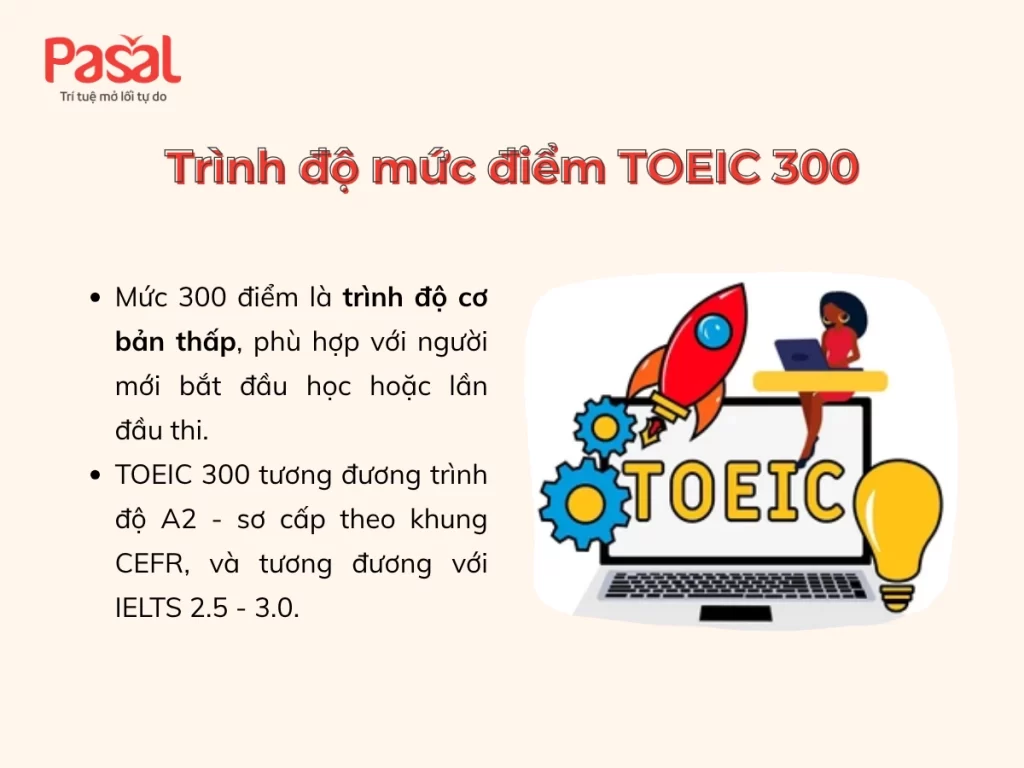 TOEIC 300 tương đương bằng gì? Cập nhật bảng quy đổi mới nhất 2025