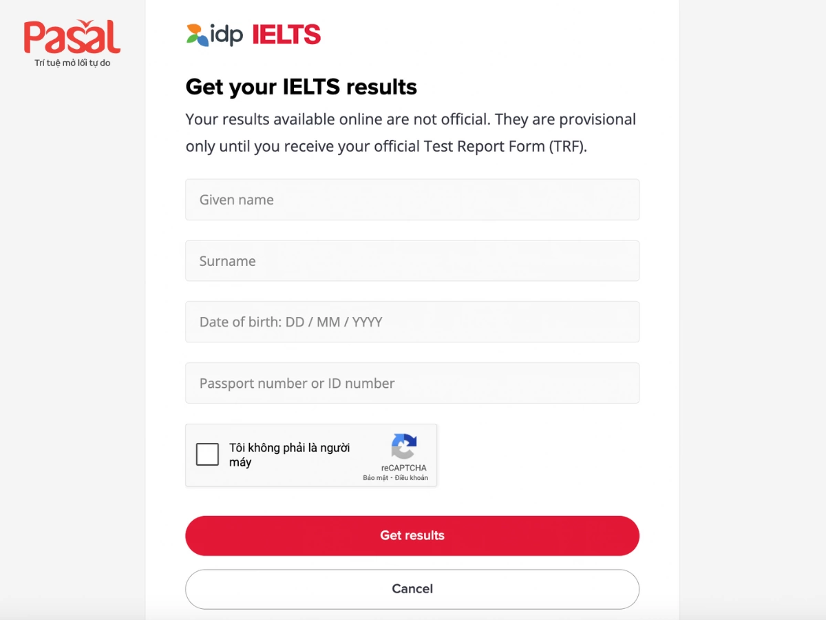 HƯỚNG DẪN TRA CỨU ĐIỂM THI IELTS ONLINE