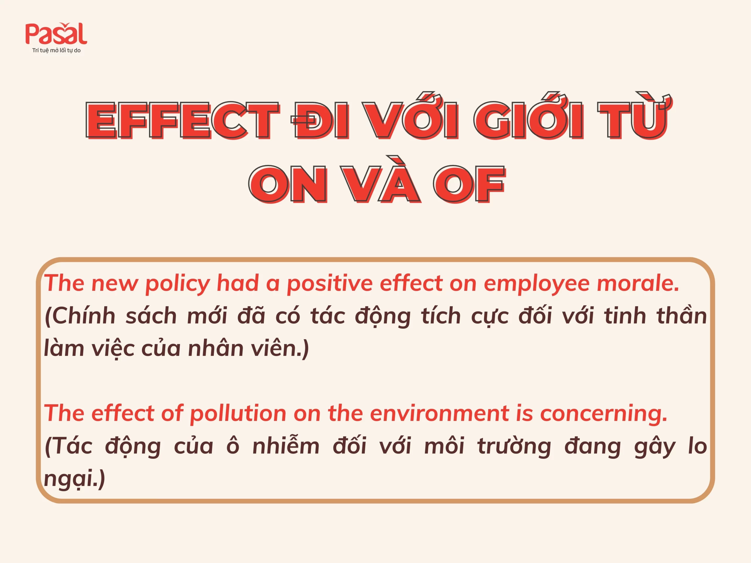 Effect đi với giới từ gì? Các cách dùng thường gặp nhất