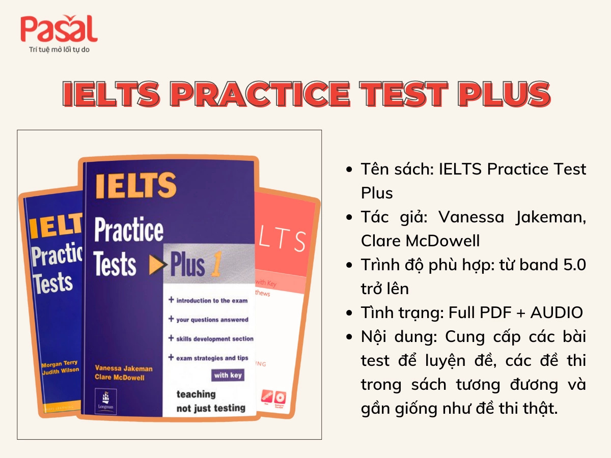 [Trọn bộ] 3 quyển IELTS Practice Test Plus PDF + Audio ôn thi 4 kỹ năng