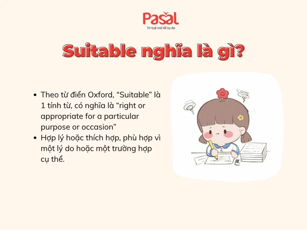 Suitable đi với giới từ gì? Suitable with hay suitable to?