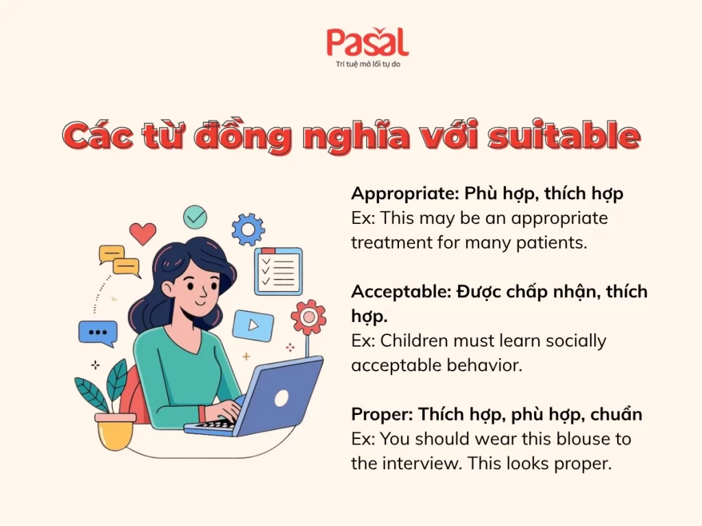 Suitable đi với giới từ gì? Suitable with hay suitable to?