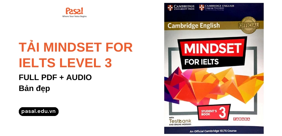 [PDF + AUDIO] Tải sách Mindset For IELTS Level 3 bản đẹp