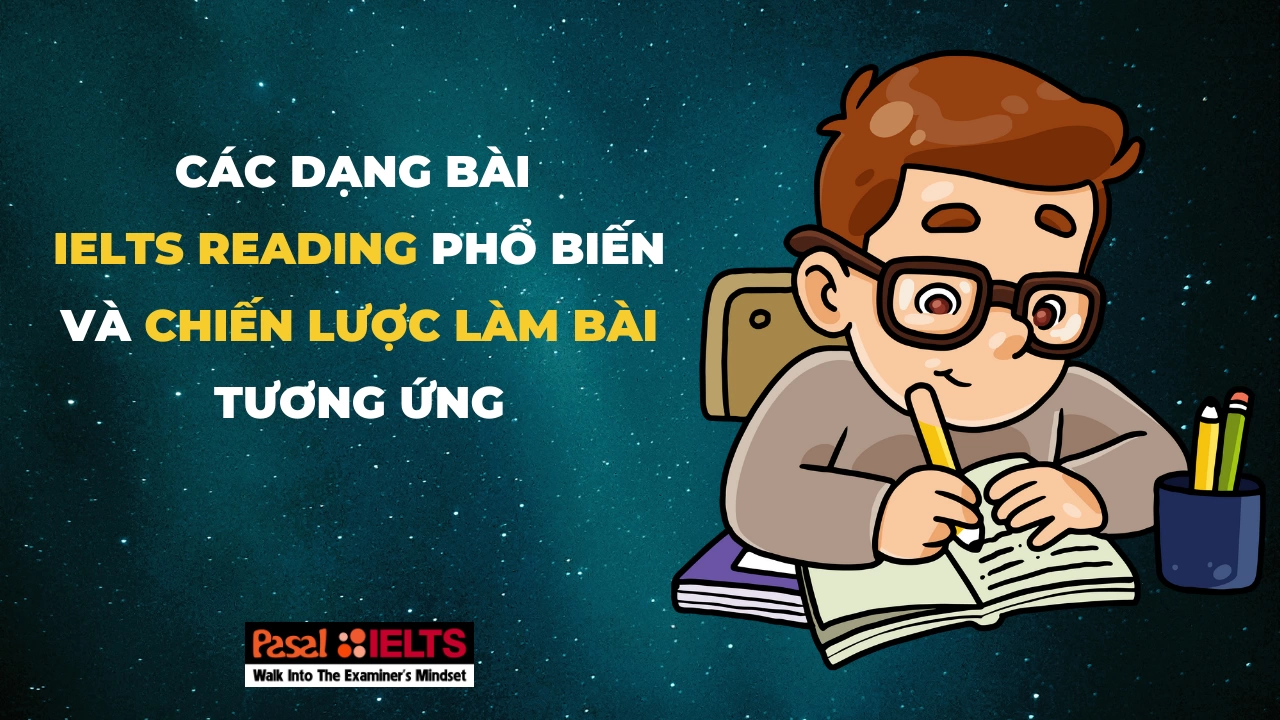 Các dạng bài IELTS Reading phổ biến và chiến lược làm bài tương ứng