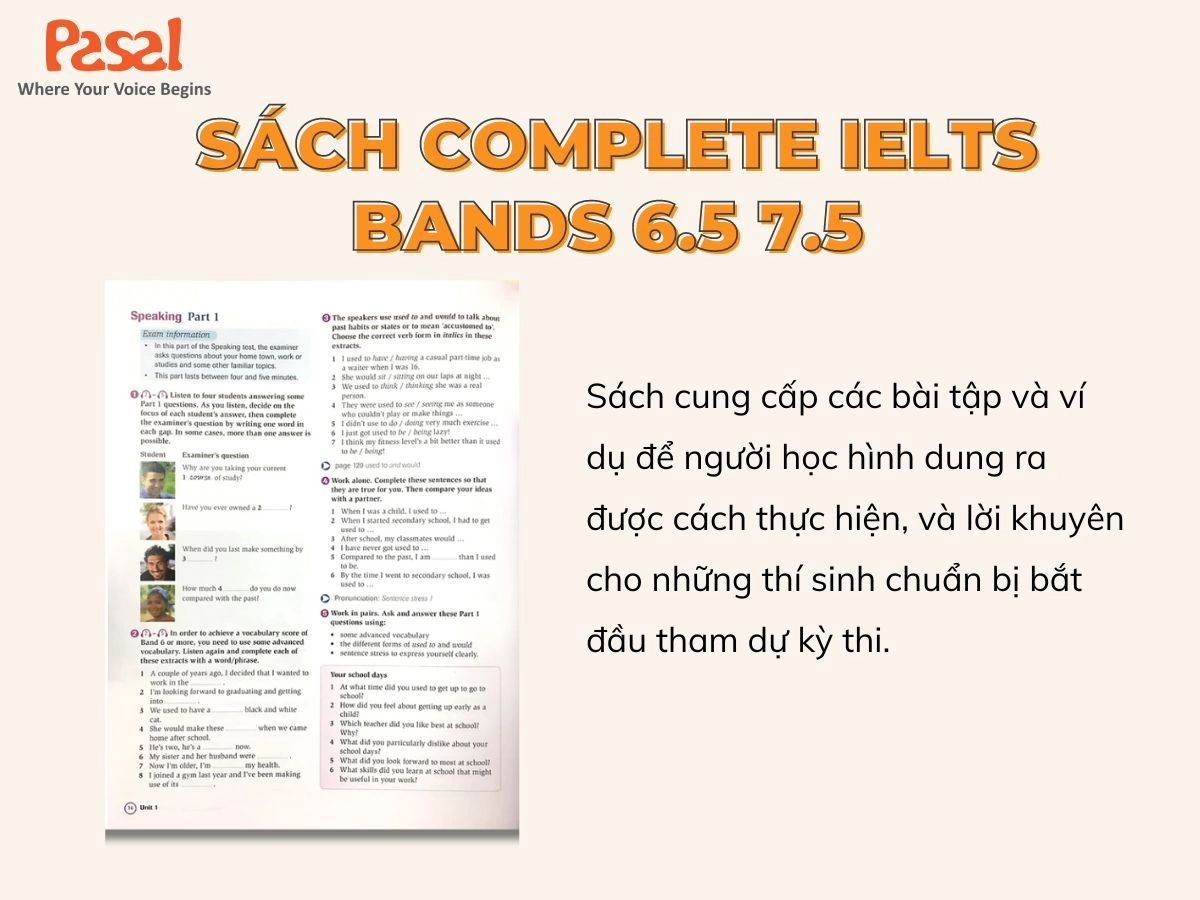 Sách giải thích các yêu cầu và nhiệm vụ mà thí sinh cần phải thực hiện trong các đề bài Speaking và Writing