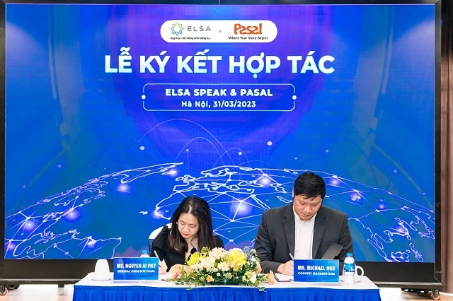 PASAL ký kết hợp tác cùng ELSA nhằm tích hợp công nghệ Trí tuệ Nhân tạo (AI) nhận diện và phân tích phát âm tiếng Anh vào chương trình đào tạo IELTS.