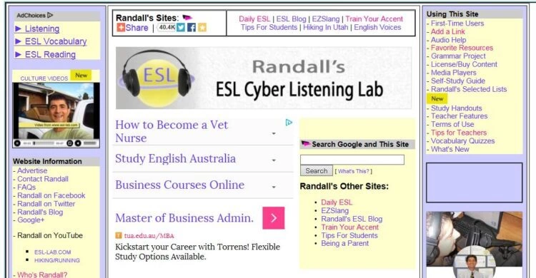 Esl-lab - Nguồn tài liệu nghe luyện thi IELTS miễn phí