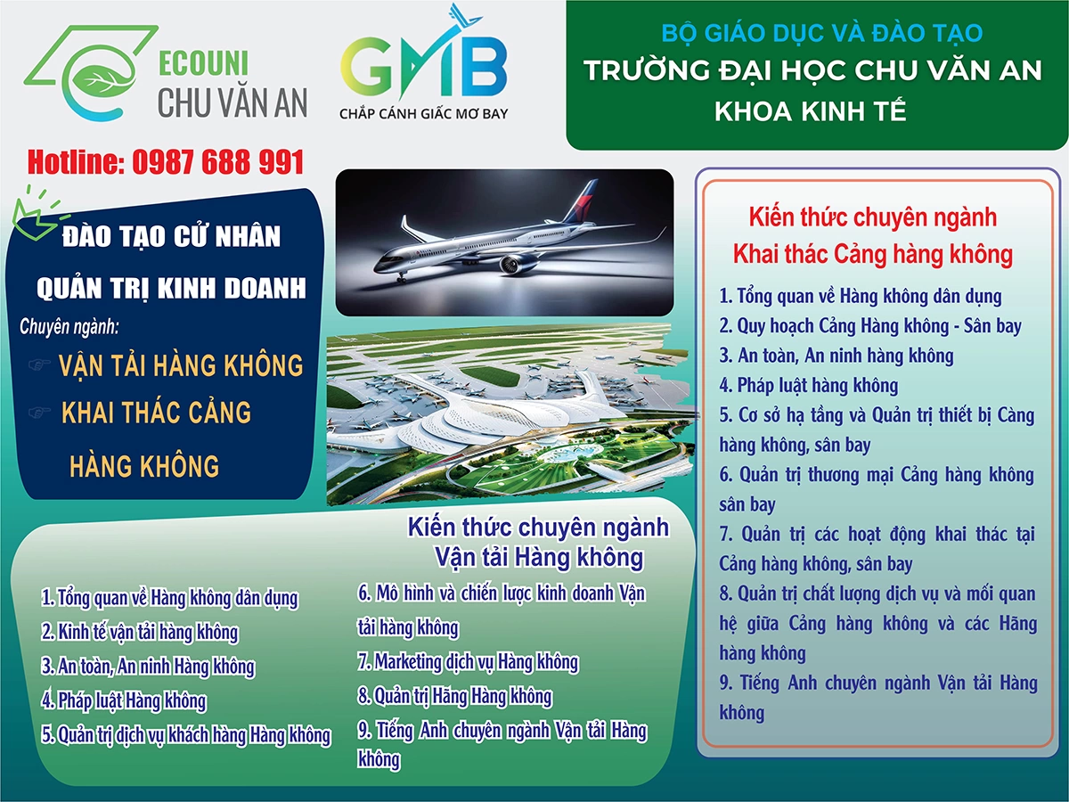 Pasal hỗ trợ truyền thông chương trình tuyển sinh ngành hàng không của GMP