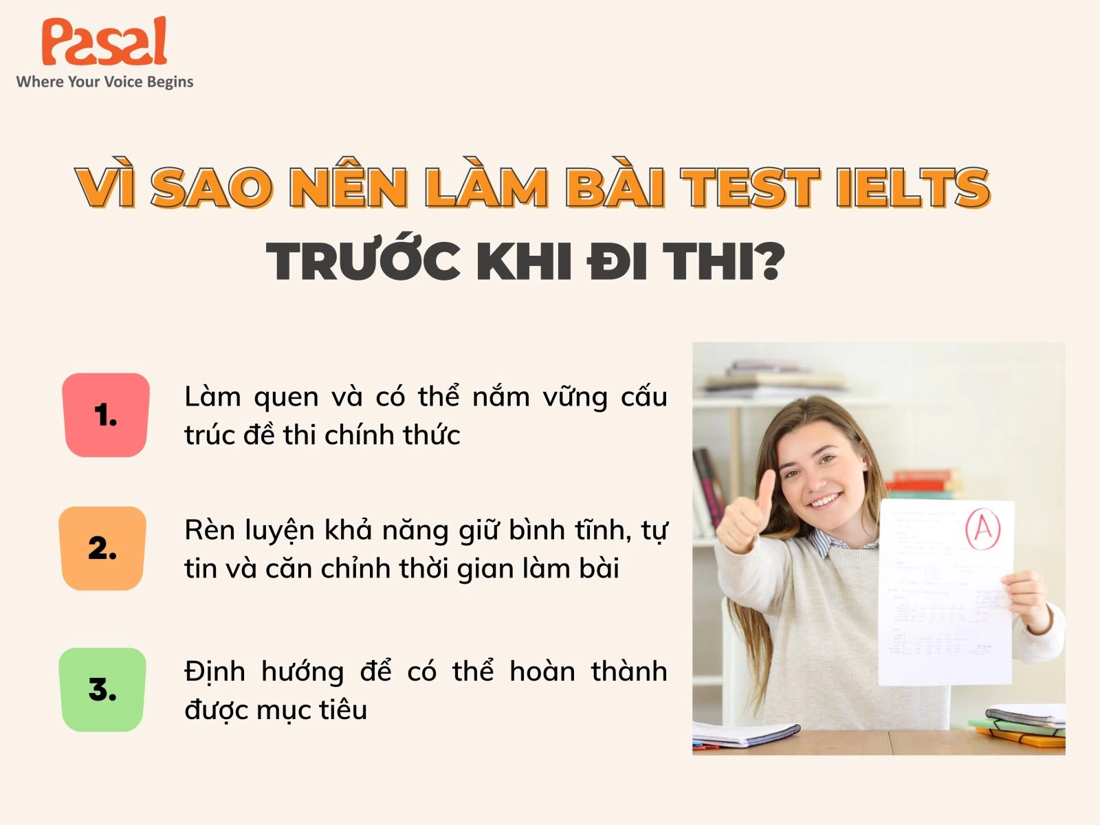 Vì sao nên làm bài test IELTS?