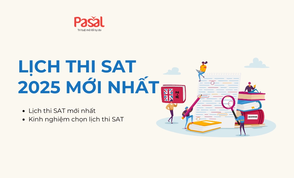 Lịch thi SAT 2025 mới nhất. Kinh nghiệm chọn lịch thi SAT