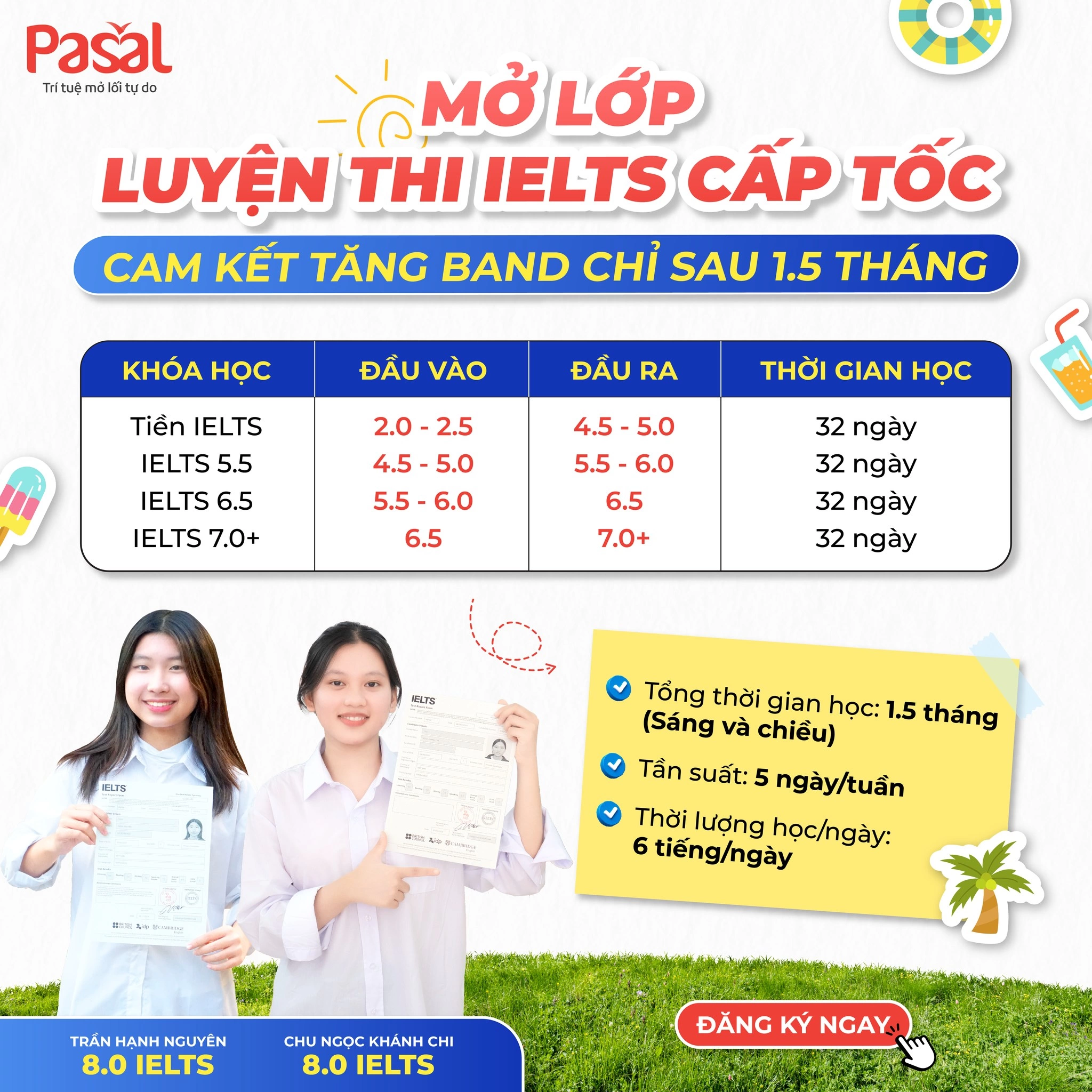 Trại hè IELTS cấp tốc – Tăng band nhanh chóng chỉ sau 1.5 tháng