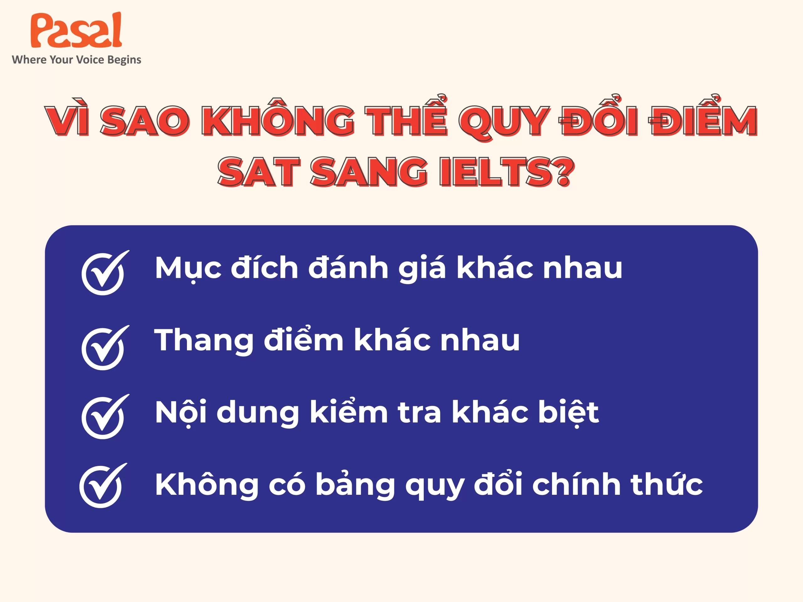 Có được quy đổi điểm SAT sang IELTS không? So sánh SAT và IELTS