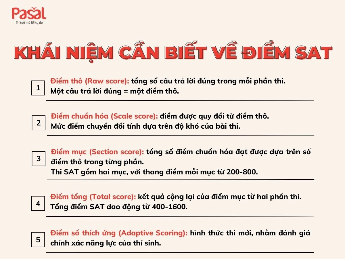 Cách tính điểm SAT: Hướng dẫn A – Z cách cộng điểm từng phần thi