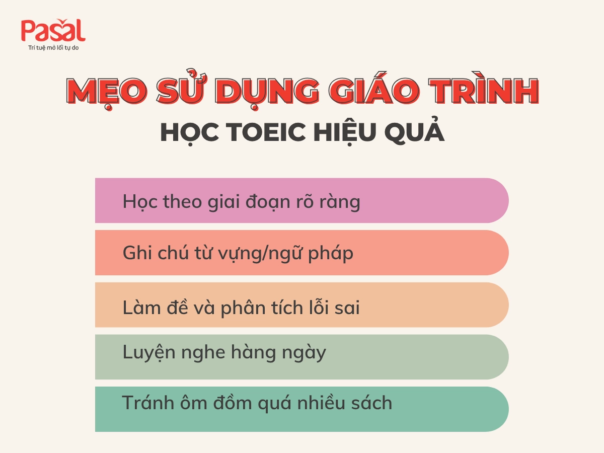 Tài liệu học TOEIC 2025: Top 5 giáo trình luyện thi TOEIC hiệu quả