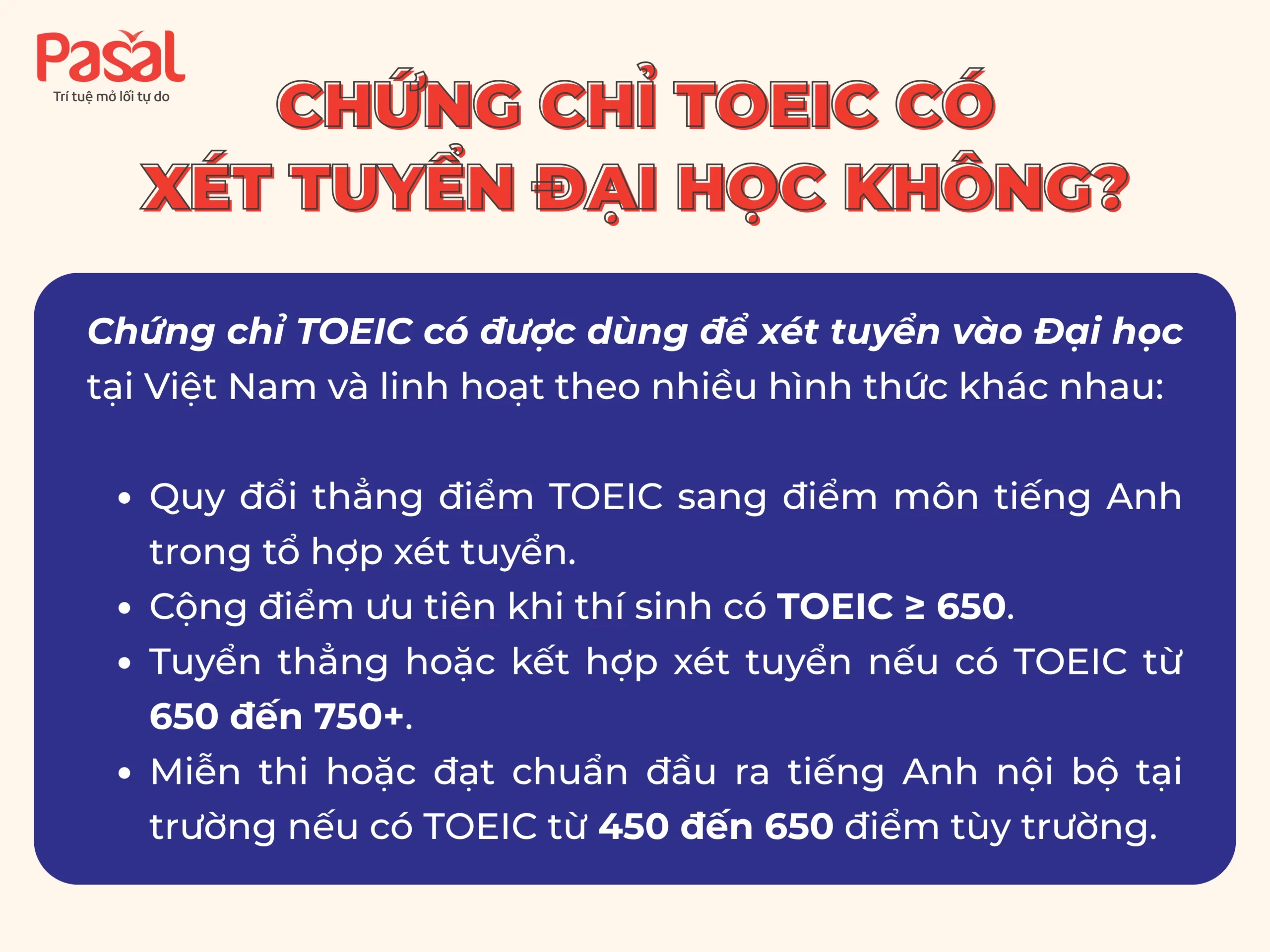 TOEIC có xét tuyển đại học không? Cập nhật mới nhất 2025