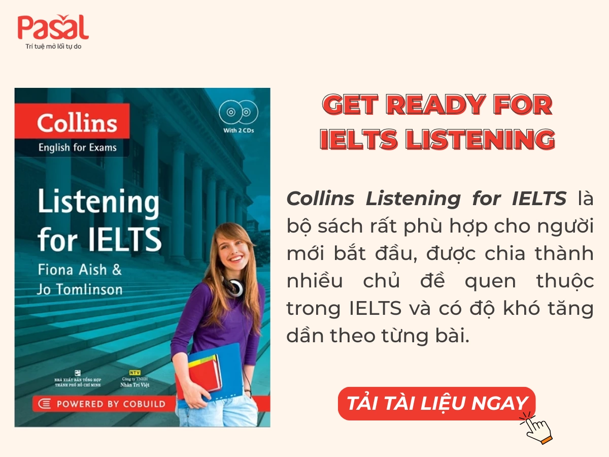Tài liệu IELTS Listening Test PDF mới nhất 2025 [Miễn phí]