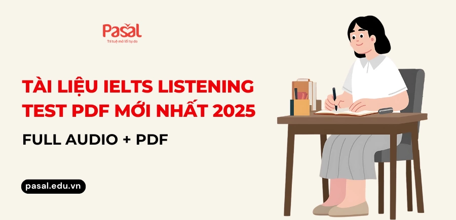 Tài liệu IELTS Listening Test PDF mới nhất 2025 [Miễn phí]