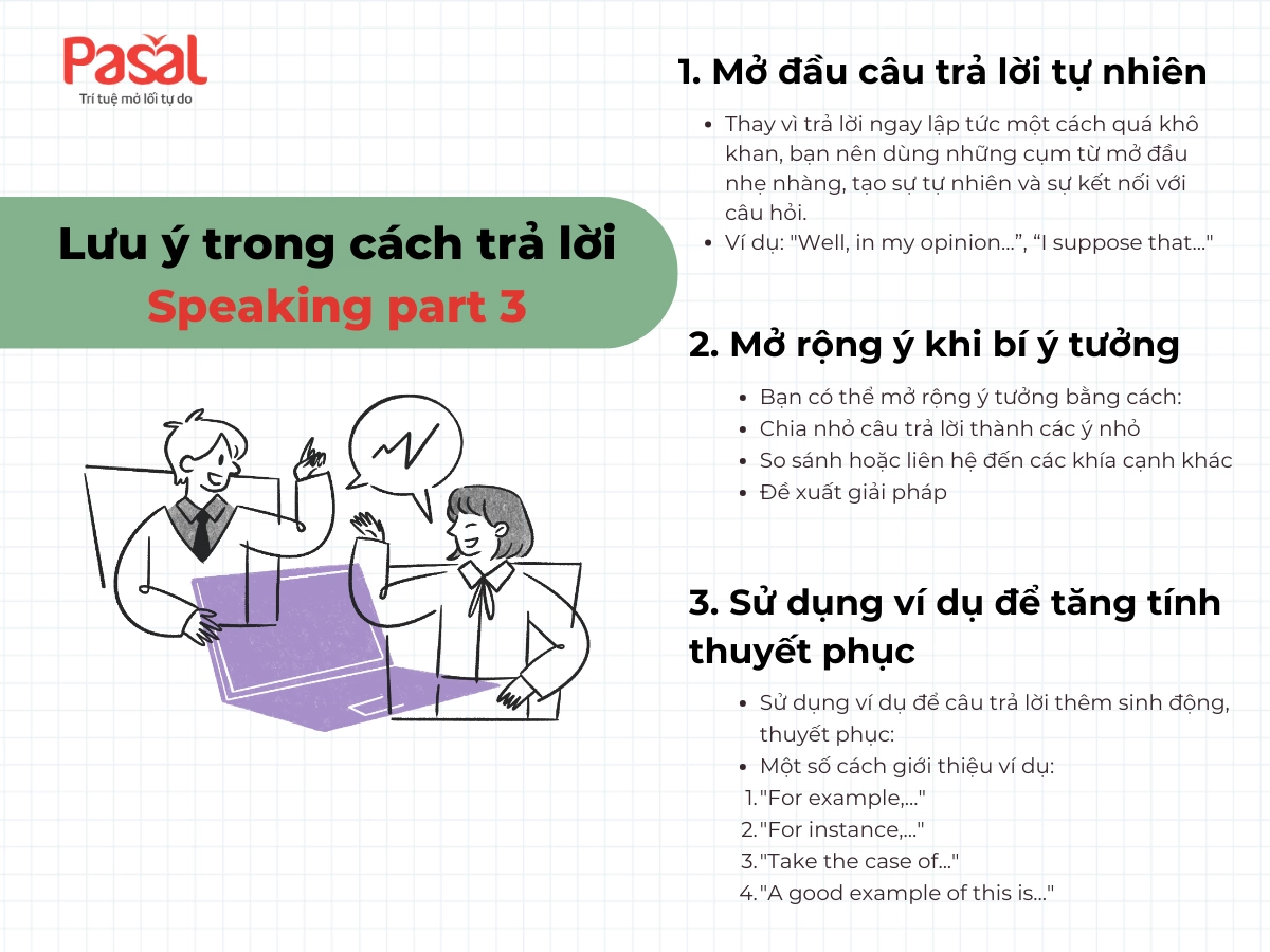 Cách trả lời Speaking Part 3 giúp bạn chinh phục band điểm cao trong IELTS