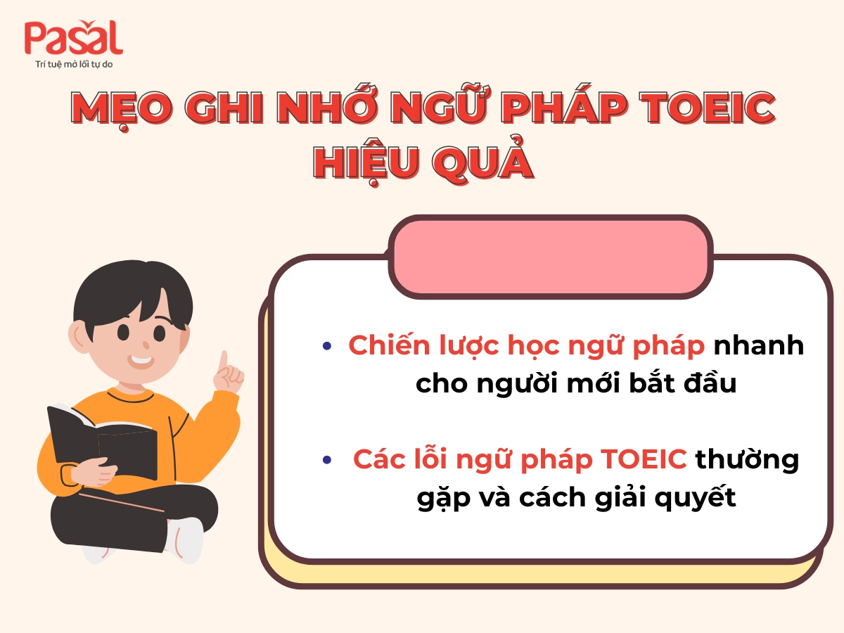 Tổng hợp ngữ pháp TOEIC 2025: Tóm tắt + ví dụ chi tiết