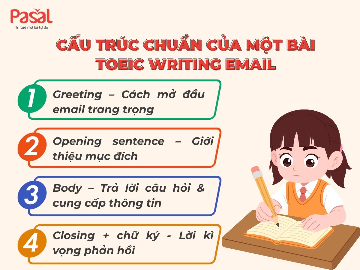 TOEIC Writing Email: Công thức viết nhanh cho người mới