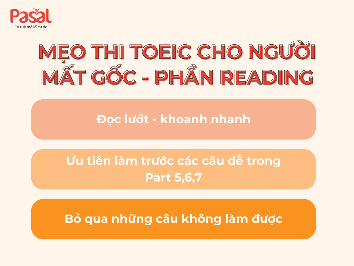 Mẹo thi TOEIC cho người mất gốc: Lộ trình đạt 450+ TOEIC nhanh chóng
