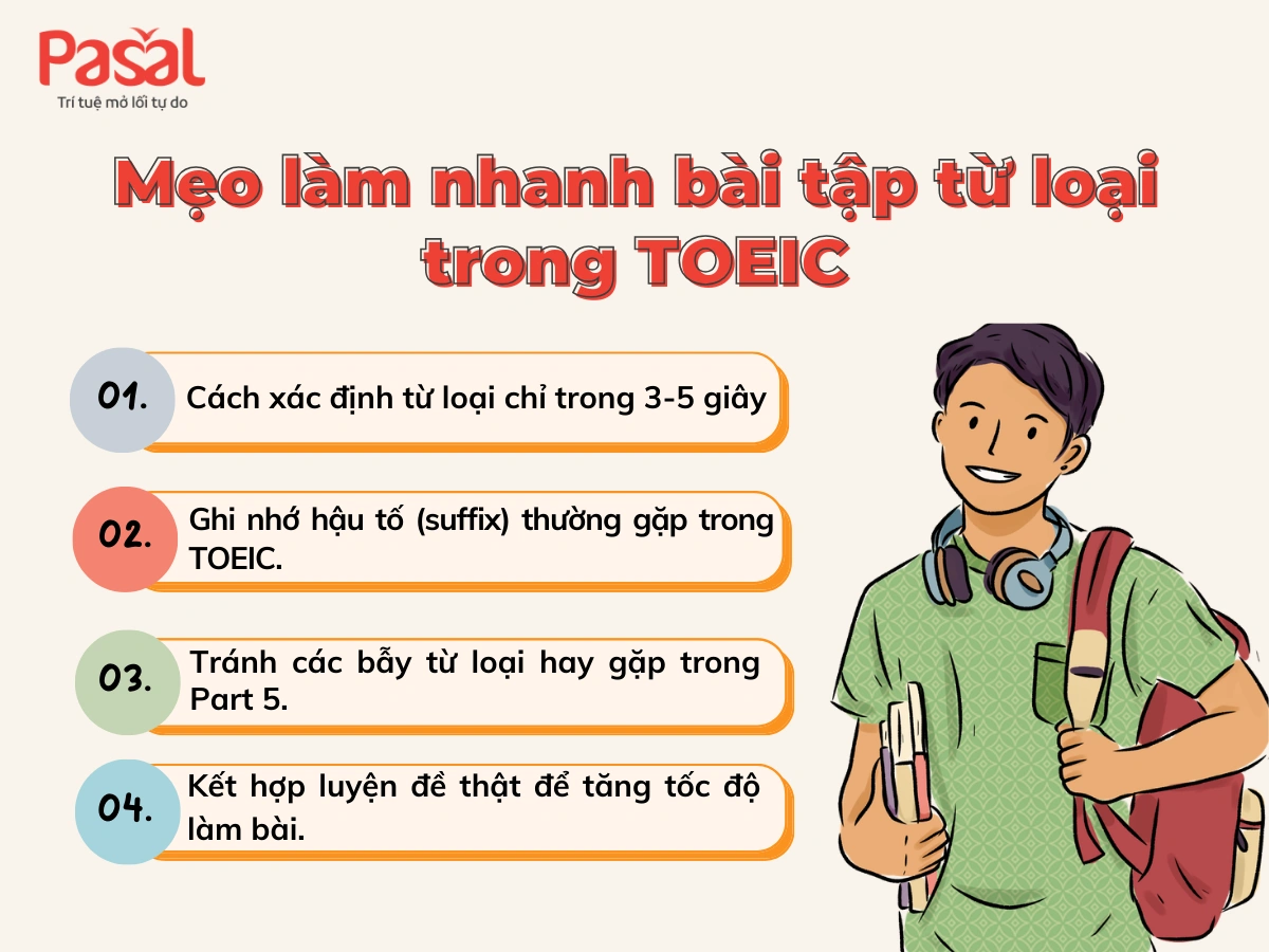 Tổng hợp bài tập về từ loại trong TOEIC kèm mẹo làm bài chi tiết