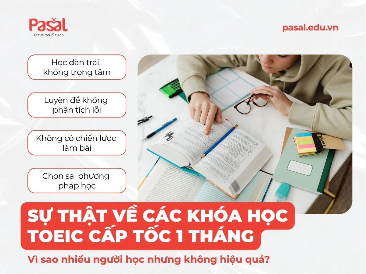 Sự thật ít ai ngờ tới về khóa học TOEIC cấp tốc 1 tháng
