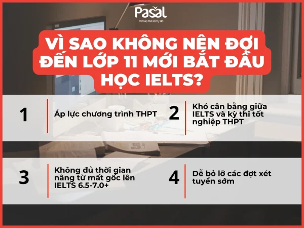 Nên học IELTS từ lớp mấy? Lộ trình phù hợp để đạt 6.5 – 7.0 trước khi xét tuyển đại học
