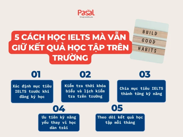 Học IELTS có ảnh hưởng học trên trường không? 5 cách cân bằng